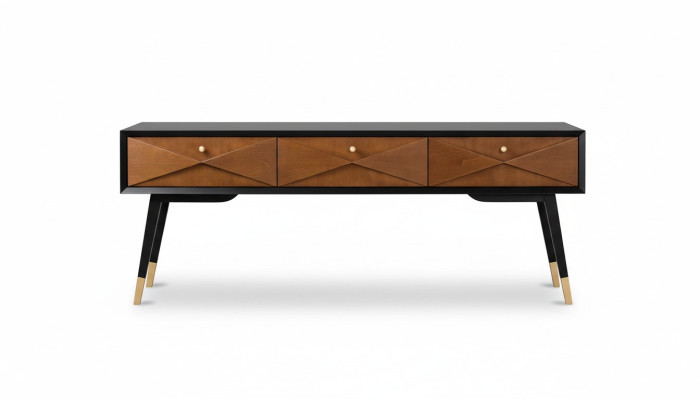 Konsolentisch Tisch Konsole Kommode Sideboard Holz Modern Luxus Braun Design Neu