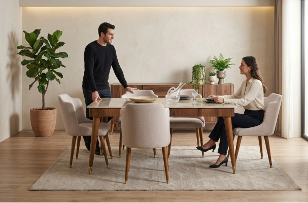 Esszimmer Holz Tische Essgruppe Set Stuhl Gruppe Neu Tisch 4x Design Stühle 5tlg