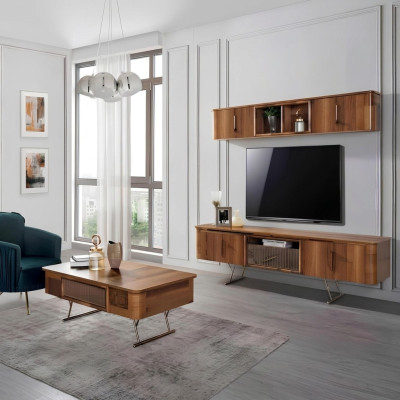 Wohnzimmer Möbel Wohnzimmer Wandregal tv Schrank Wandschränke Regal Holz Möbel