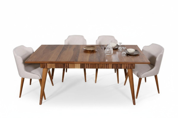 Esszimmer Set Ess Gruppe Holz Tisch Tische 5tlg Komplett Set Esstisch 4x Stühle