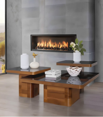 Wohnzimmer Holztisch Set Couchtisch Tisch Möbel Holz Glas Set Couchtische