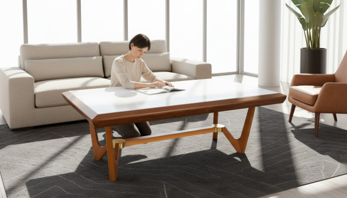 Wohnzimmer Holz Tische Beistell Luxus Stil Tisch Neu Couchtisch Beistelltisch