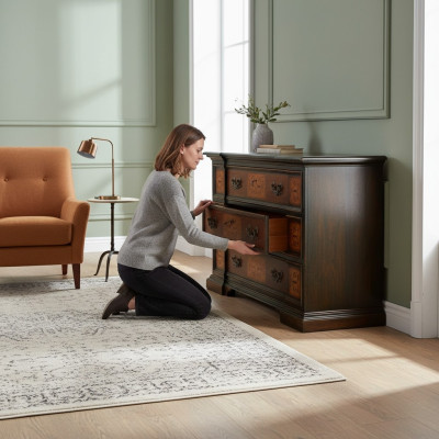 Kommode Anrichte Möbel Kommode Sideboard Schrank Klassische neu Kommoden Holz