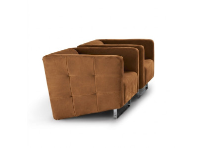  Luxus Sessel Polster Braun Italienischer Stil Design Modern Möbel Wohnzimmer Neu