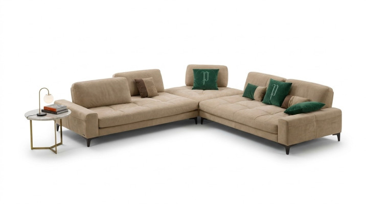 Leder L-Form Luxus Sofas Sofas Ecke Ecksofa Couch Italienische Möbel