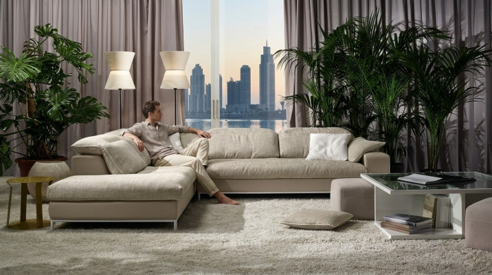 Design Ecksofa L-form Modern Sofas Textil Couch Wohnzimmer Modern Sofa Neu