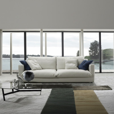 Dreisitzer Luxus Sofa 3 Sitz Sofas Sitz Leder Design Couch Möbel Stil Prianera