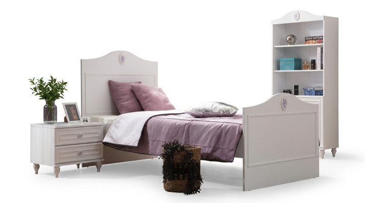 Jugendbett Kinderbett Kids Design Modern Weiß Bett Kinderzimmer Neu