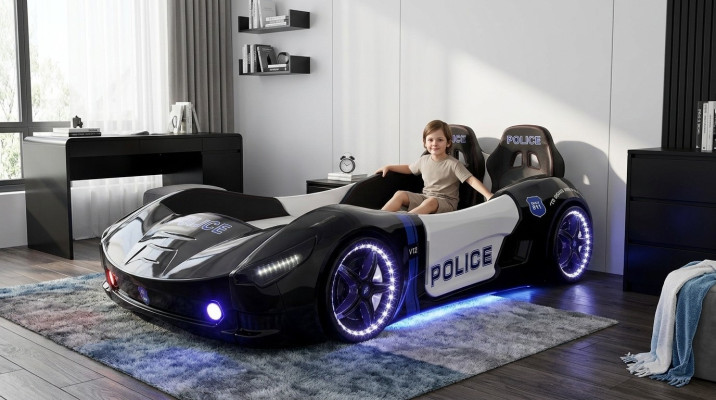 Rennwagen Auto Bett Matratze Kinderbett Autobett Kinderzimmer Möbel 