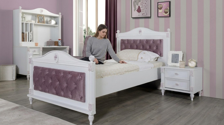 Bett Bettgestell Jugendzimmer Kinderzimmer Modernes Holz Betten Neu