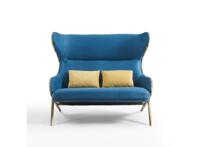 Klassischer 1,5 Sitzer Luxus Blaue Sitz Möbel Wohnzimmer Möbel Couch