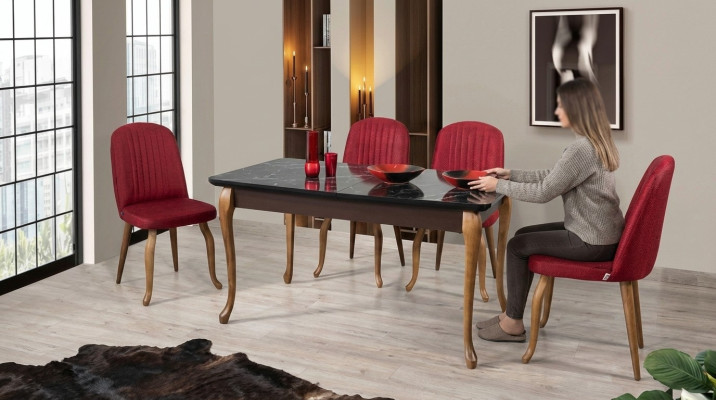 Esstisch Set Essgarnitur Sitzmöbel Set Esszimmer Sets Esstisch 4 Stühle 5tlg.