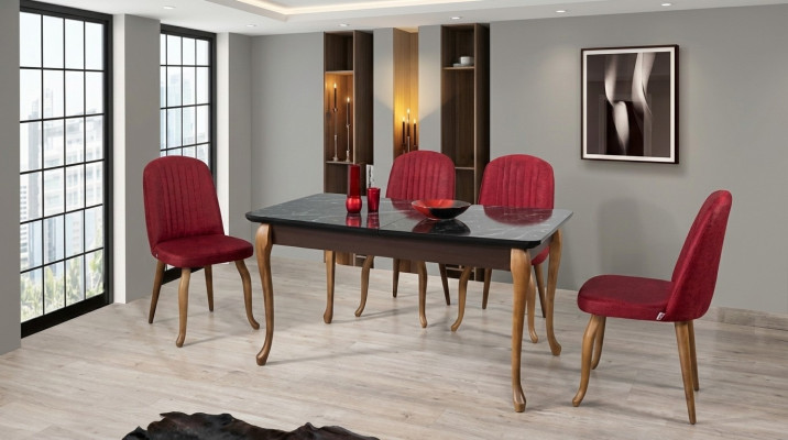Esstisch Set Essgarnitur Sitzmöbel Set Esszimmer Sets Esstisch 4 Stühle 5tlg.
