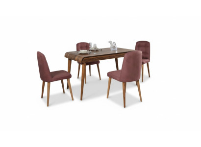 Esszimmer Essgruppe Möbel Set Garnitur Sitz Esstisch Polster 5tlg.
