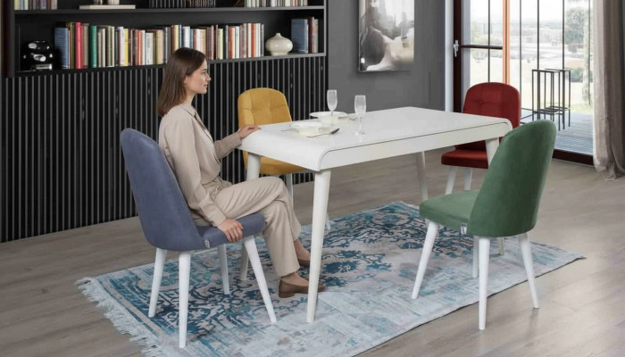 Esszimmer Essgruppe Möbel Set Sitz Esstisch Polster Garnitur 5tlg.