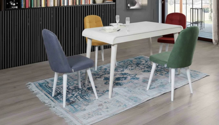 Esszimmer Essgruppe Möbel Set Sitz Esstisch Polster Garnitur 5tlg.