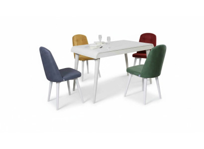 Esszimmer Essgruppe Möbel Set Sitz Esstisch Polster Garnitur 5tlg.
