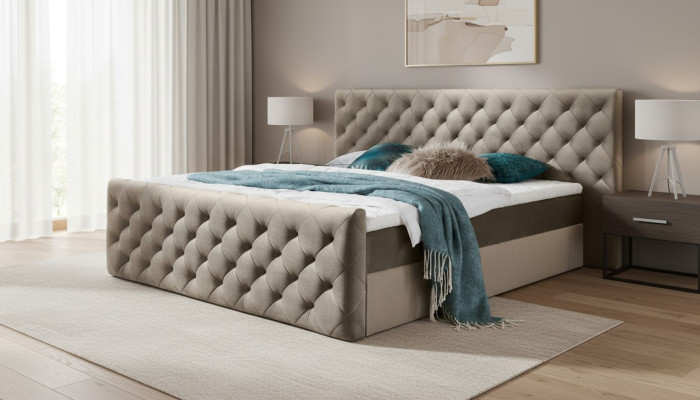 Chesterfield Samt Betten Doppelbett 160x200 Design Betten Hotel Einrichtung