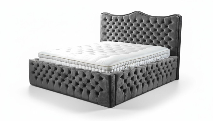 Chesterfield Bett Samt Betten Doppelbett 160x200 Design Hotel Einrichtung
