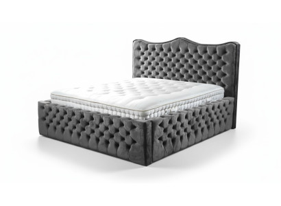 Chesterfield Bett Samt Betten Doppelbett 160x200 Design Hotel Einrichtung