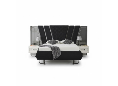 chlafzimmer Bett 2x Nachttische Luxus Betten Set Komplett Design Möbel 3tlg