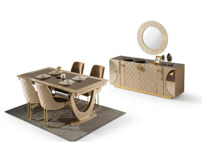 Ein wunderbares Set für ein Esszimmer im zeitgenössischen Stil