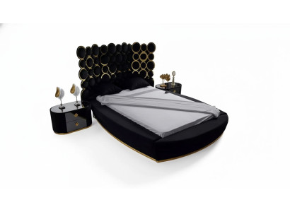 Designerbett Luxus Textilbetten Schlafzimmer Doppelbett 200x200cm Bettrahmen
