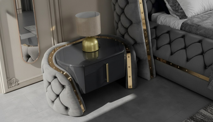 Nachttisch Design Tisch Möbel Nachttische Holz Schlafzimmer Beistelltisch Neu