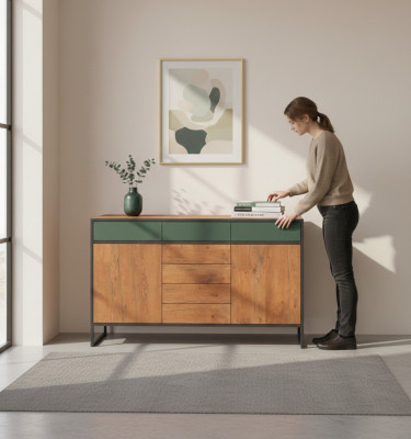 Kommode Braun Elegantes Design Modern Möbel Schlafzimmer Schrank Schön
