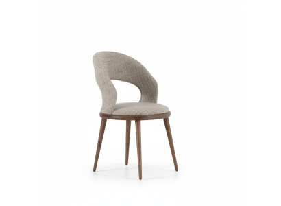 Esszimmer Stühl Holz Textil Luxus Polster Möbel Stil Modern grau
