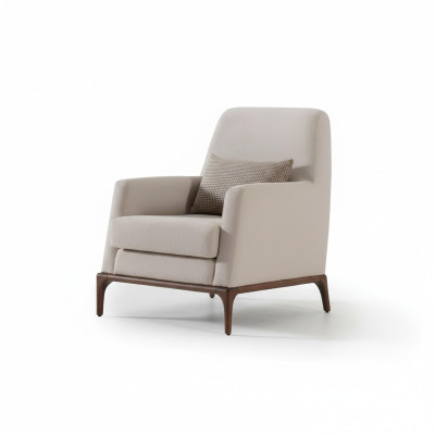 Design Sofa Sessel Couch Polster Luxus Textil Couchen 1 Sitzer neu grau