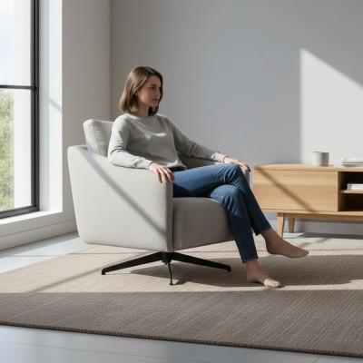 Sessel Design Polster Couch Couchen Sofas Textil Stil Modern neu Grau