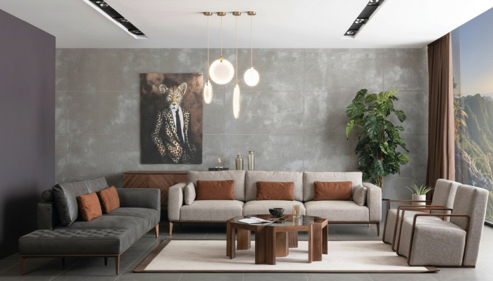 Sofagarnitur Couch Möbel Einrichtung Garnitur Couchen Set Polster Möbel
