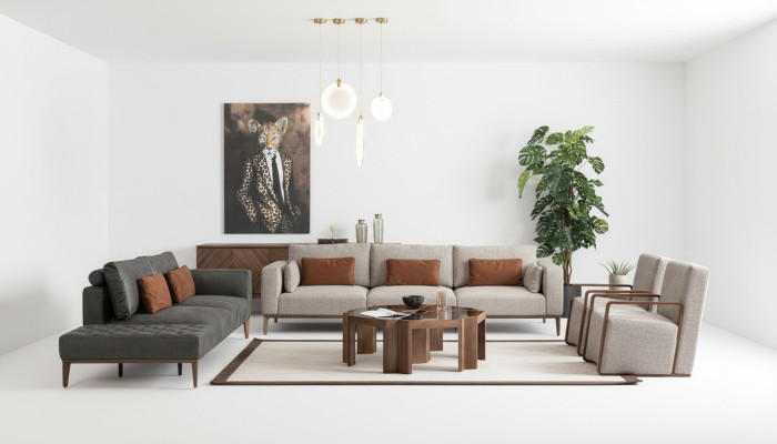 Sofagarnitur Couch Möbel Einrichtung Garnitur Couchen Set Polster Möbel
