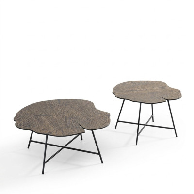 Set aus zwei luxuriösen Couchtischen für das Wohnzimmer im modernen Stil