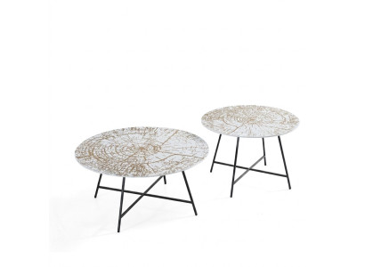 Couchtische Tische Beistelltische Wohnzimmer Modern Luxus Braun 2 tlg.