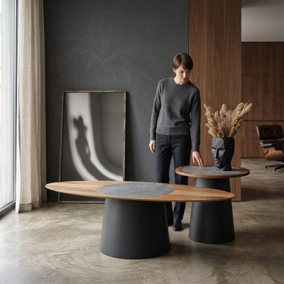 Couchtische Design Möbel Stil Holz Italienische Stil Tische Rundtisch