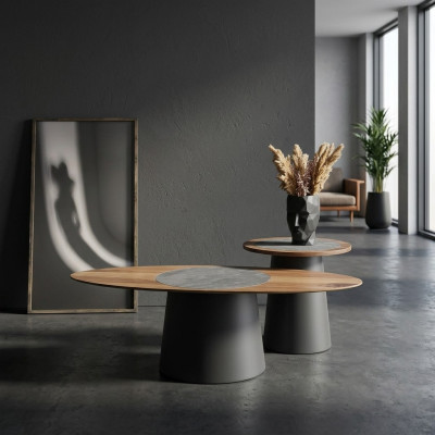 Couchtische Design Möbel Stil Holz Italienische Stil Tische Rundtisch