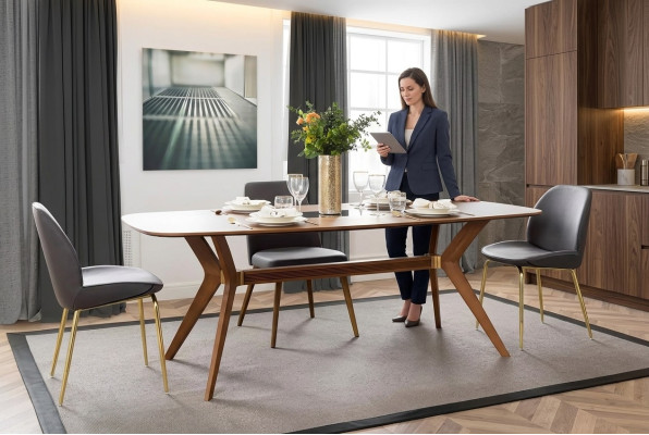 Esstisch Design Möbel Esszimmer Tisch Luxus Italienische Stil Holztisch Tische
