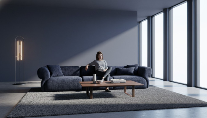 big Sofa Couch 5 Sitzer Italienische xxl Couchen Sofas Möbel Textil