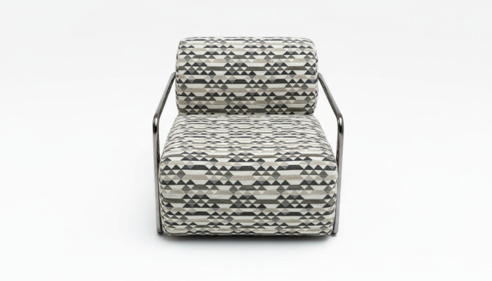 Designer Sessel Moderner 1-Sitzer Wohnzimmer Luxus Polster Textil Möbel