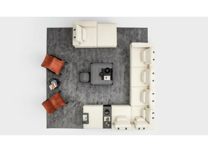 Wohnzimmer Möbel Polstergarnitur Wohnlandschaft Ecksofa Sessel Textilsofas