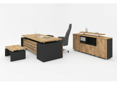 Designer Büromöbel Luxus Arbeitszimmer Set Modernes Designer 3tlg