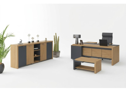 Büroeinrichtungsmöbel Schreibtisch Kommode Couchtisch Luxus Möbel 3tlg