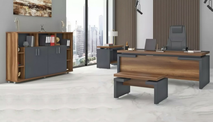 Büro Set Arbeitszimmermöbel Komplettes Set Schreibtisch Aktenschrank