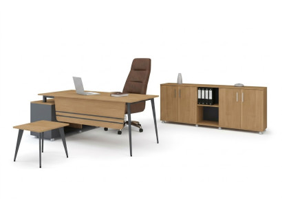 Arbeitszimmer Set Neu Couchtisch Modern Design Eckschreibtisch 3 tlg
