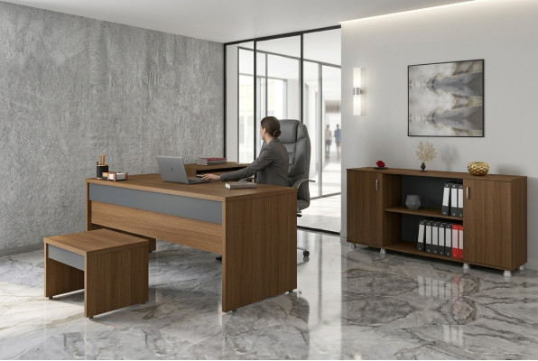 Tisch Büro Arbeitszimmer Büromöbel Schreibtische Schränke 3tlg