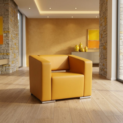 Arbeitzimmer Sessel Textil Möbel Office Sitz Büro Polstersessel