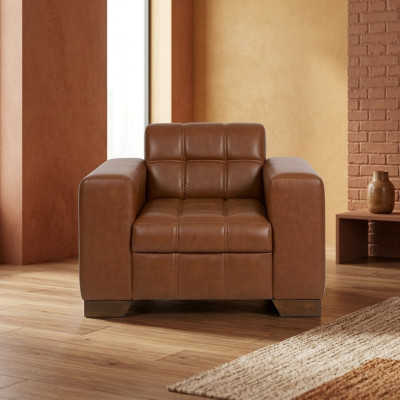 Braun Sessel Modern Design Sitz Arbeitszimmer Neu Polstersessel