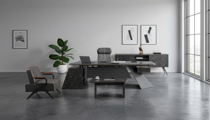 Arbeitszimmermöbel Büromöbelkollektion Arbeitsplatzset Schreibtisch Neu